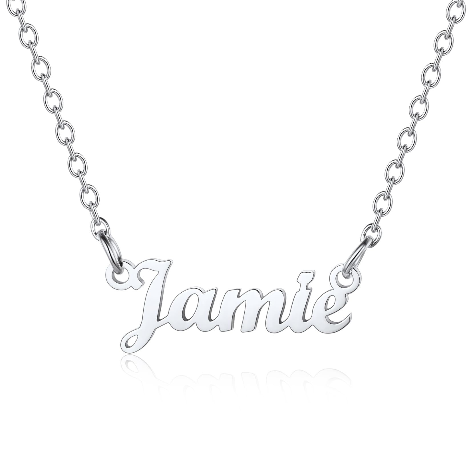 U7 Men Pendant Name Necklace Jamie Custom Necklaces for Mens Jewellery — image 1