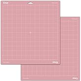 Cricut FabricGrip Adhesive Cutting Mat 12inx 12in (2 Count) | High Density Fabric Craft Cutting Mat. Use For Cricut Explore/Maker