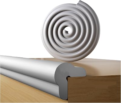 Fozobaiy Safety Edge Corner Guards Grey 2m Foam Bumpers 25mm Thick