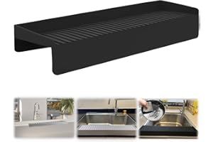 TRANSEE Silicone Sink Edge Protectors, Kitchen Sink Splash Guards, 4" x 20" Multifunction Sink Accessories, Splash Guard For Bathtub Sink, Countertop Protectors For Granite/Quartz Kitchen Sink