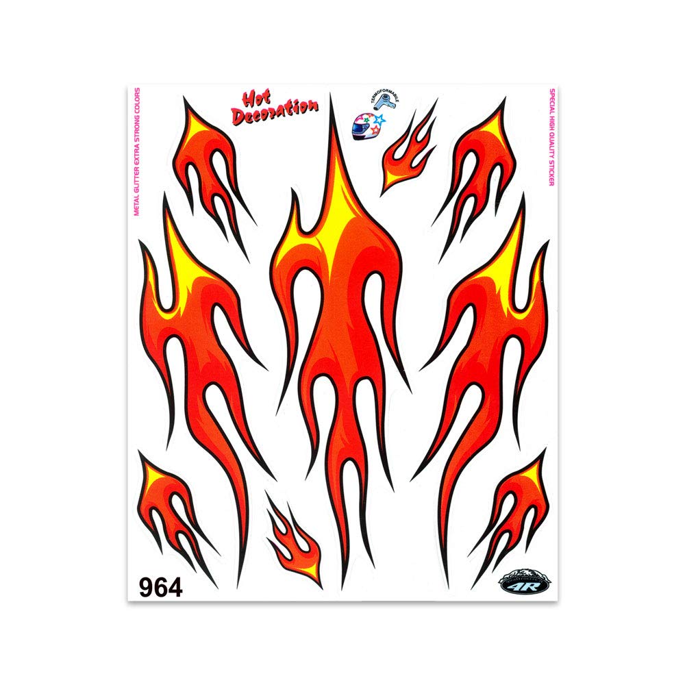 Quattroerre Flame Sticker 20 x 24 cm