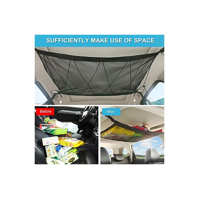 Car Interior Ceiling Cargo Net Storage Camping Galore