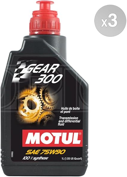 Motul Gear 300 75W-90 - Caja de cambios y aceite diff (3 x 1 L): Amazon.es: Coche y moto