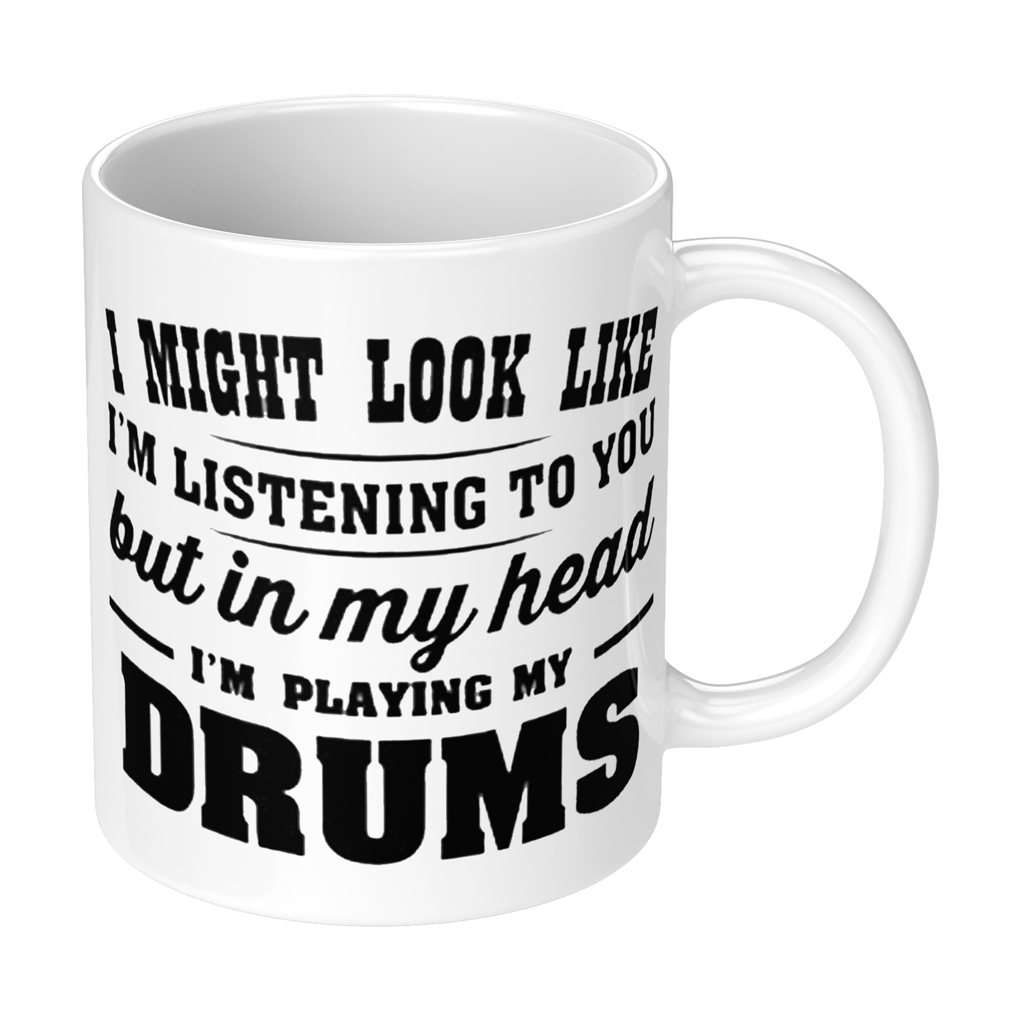 in My Head I'm Playing My (Drums) Funny Novelty Gift Mug