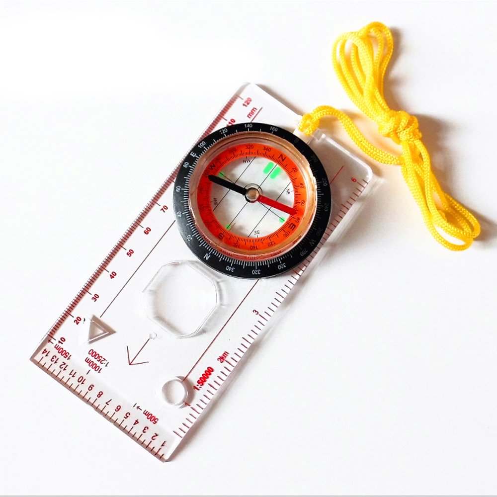 Denshine Professional Compass, Multi-function, map, ruler, for outdoor