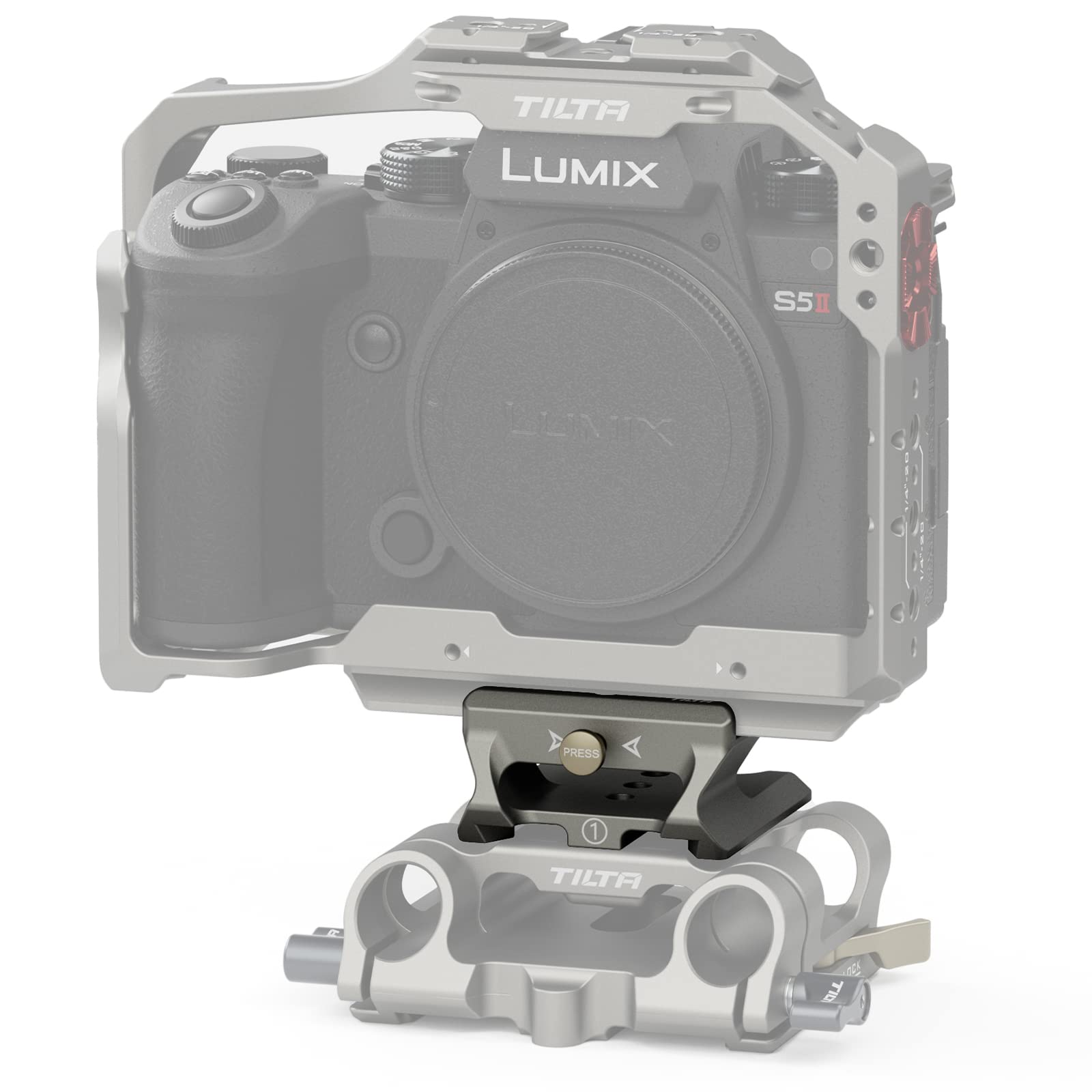 TILTA LWS Baseplate Adapter Type I with ARCA Receiver Grey TA-LBA1-TG