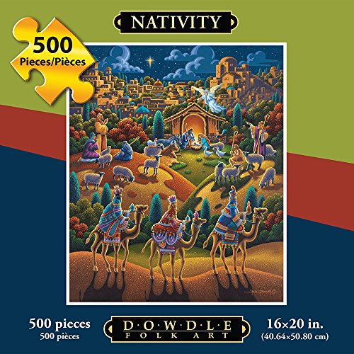 Jigsaw Puzzle - Nativity 500 Pc By Dowdle Folk Art