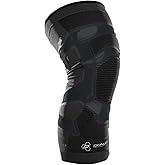 DonJoy Performance Trizone Knee Compression Support Knee Sleeve &ndash; Low-Profile, Lightweight for Running, Walking, Basketball, Volleyball, Fitness, Lifting, Hiking, Knee Strains, Sprains, Inflammation,