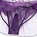 Crossdress Panties Feeshow Men's Jockstrap Lace Briefs Sissy Pouch Underwear Ruffle Skirted Purple X-Large