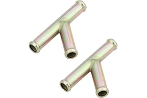 AS Axis Spindleon 2pcs Heater Hose Y Wye Connector 16mm Coolant Pipe Adapter Y-Type