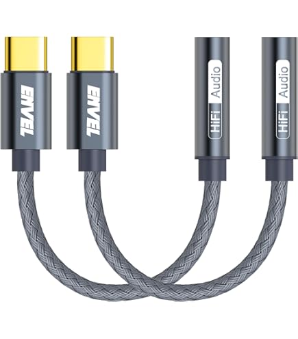 Adattatore USB C a Jack 3.5 mm per Cuffie, Adattatore Audio Aux USB Tipo C a Jack per Cuffie, Compatibile con iPhone 17/16/15, Samsung Galaxy S25 S24 S23 A73 A53 A33, Google