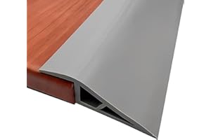 EASEINSTALL Floor-Transition-Strip Door-Threshold-Strips 36 inch, Threshold 3/4 to 4/5 in, Thresholds for Doorways, Edge-Reducer Threshold-Transition-Strip for Door/Floor (Grey)