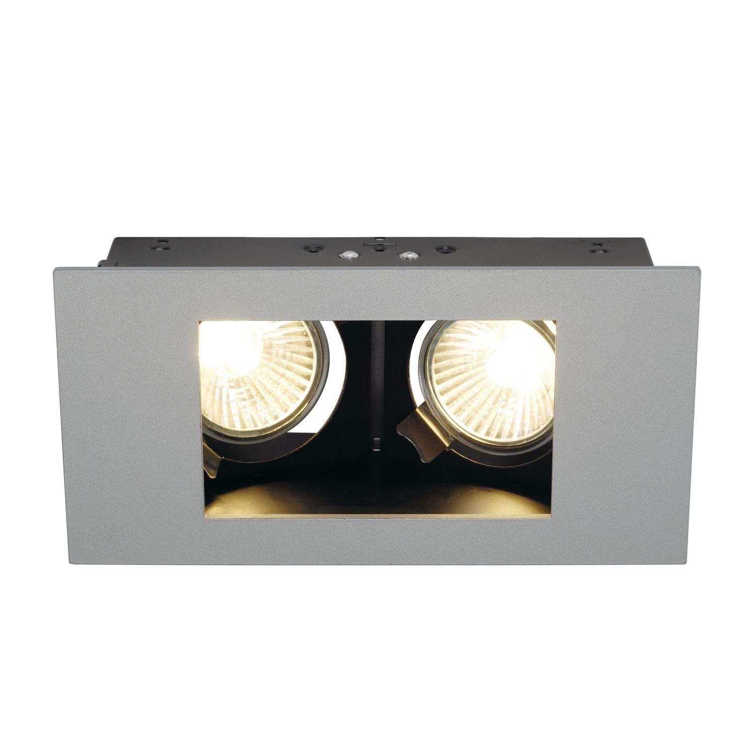 SLV recessed Ceiling Light Indi REC 2S / spot, floodlight, Ceiling Spotlight, Ceiling Light, recessed LED Light, Internal Lighting / GU10 35W Grey