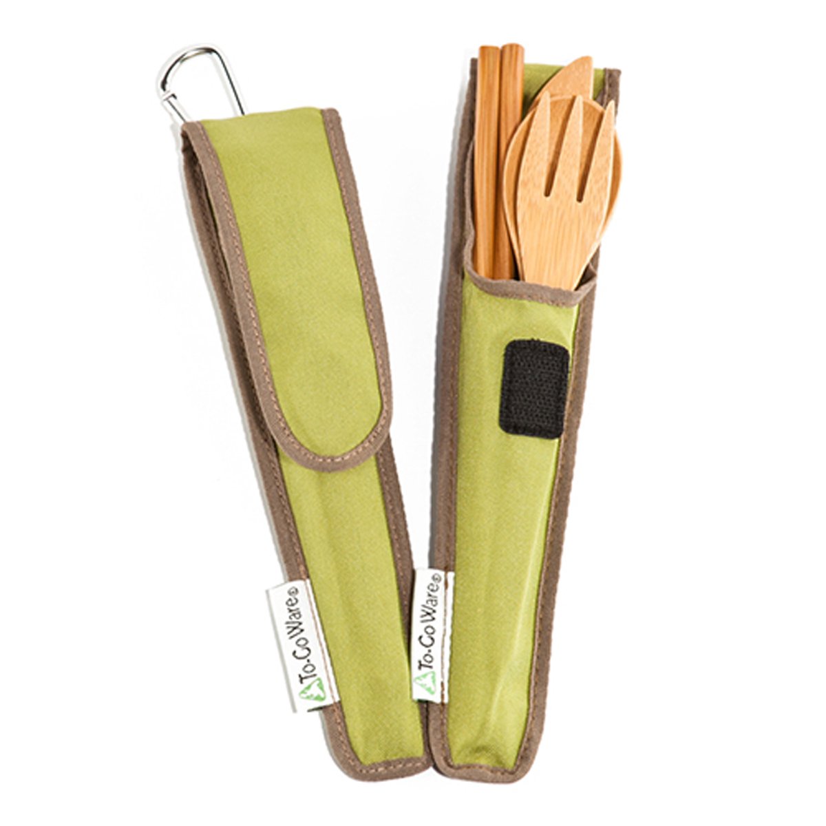 ToGo Ware Utensil Set with Carrying Case 705105479308 Avocado Bamboo