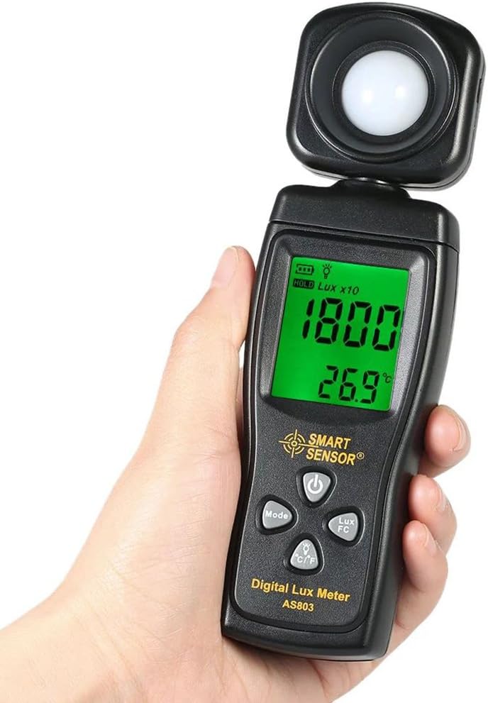 HL Medidor de Lux Digital LCD Display Iluminómetro UV radiómetros