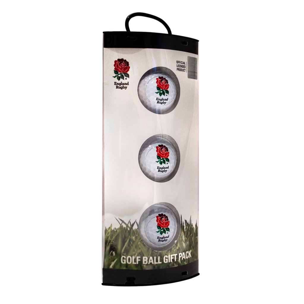 England Rugby Gift Set Golf Balls - White