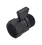 Matte Black Water Flow Control Valve, G1/2" Shower