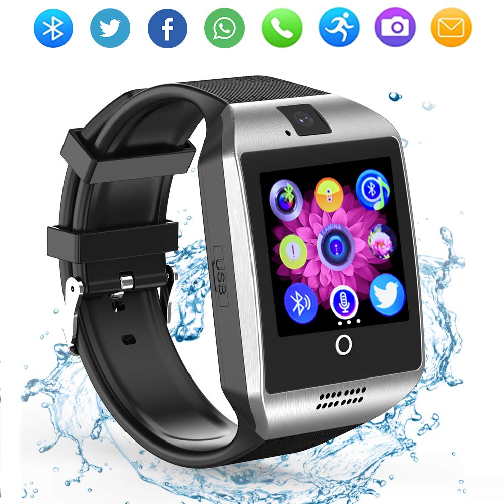 Amazon.com: zrsj Q18 reloj inteligente Bluetooth ...