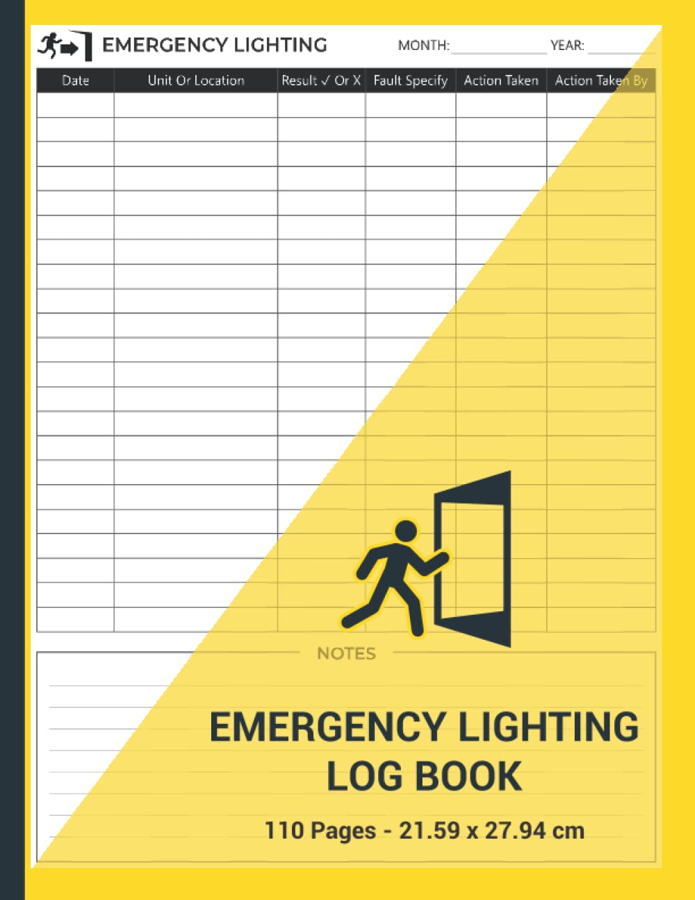 Mua Emergency Lighting Log Book Emergency Light Register Emergency