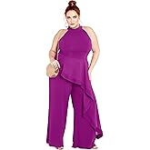 City Chic Women's Plus Size Jumpsuit - Class Halter