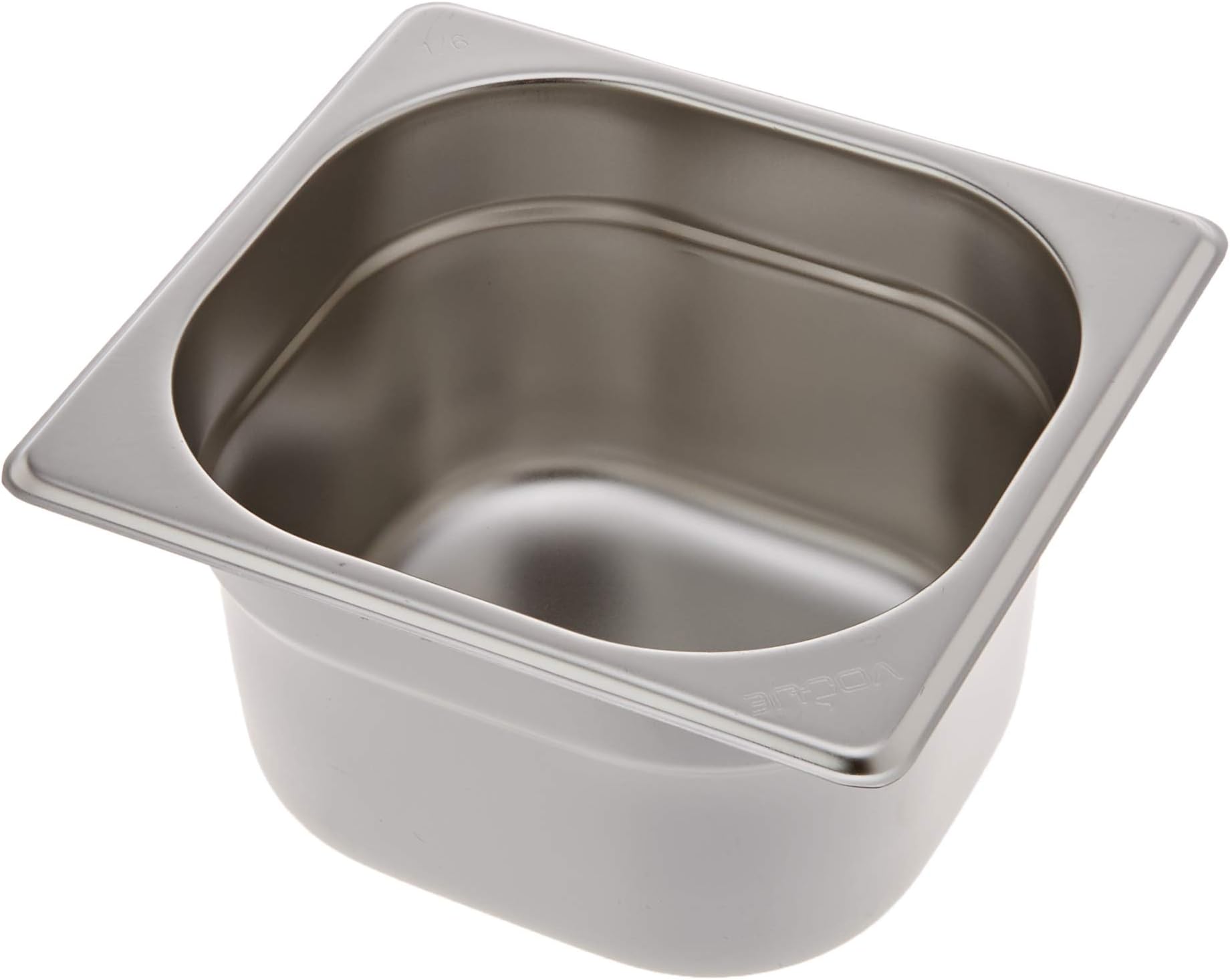 Vogue Stainless Steel 1/6 Gastronorm Pan 100mm Deep Food Container Storage