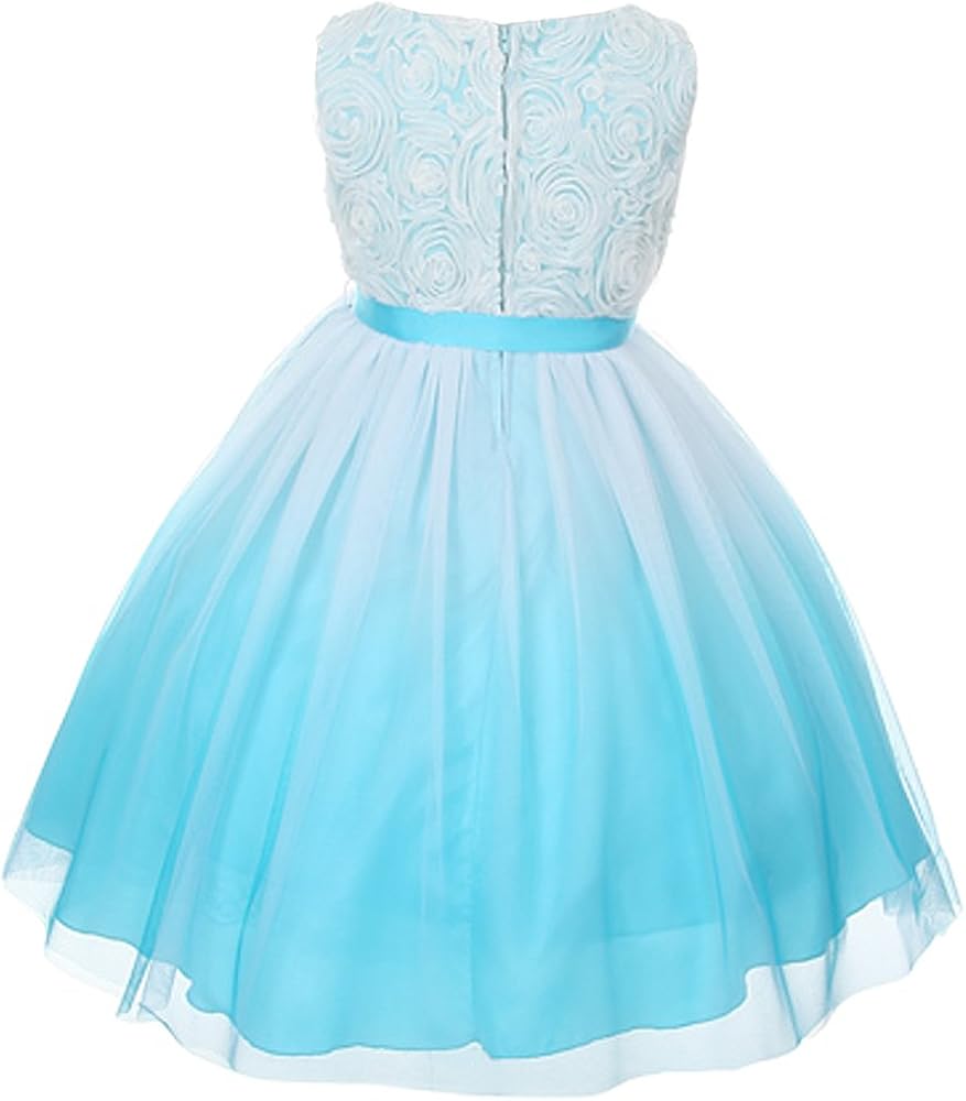 ombre flower girl dress