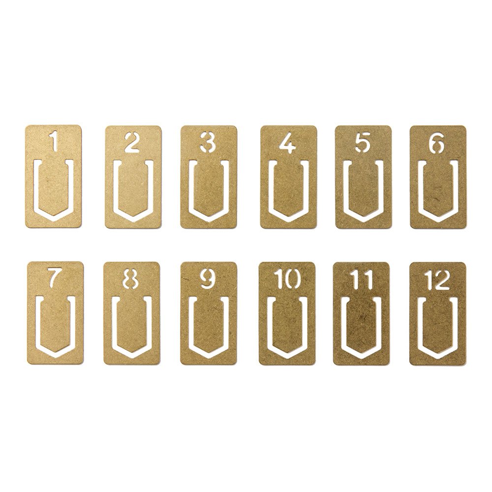 Designphil Brass Clip Number 43080006
