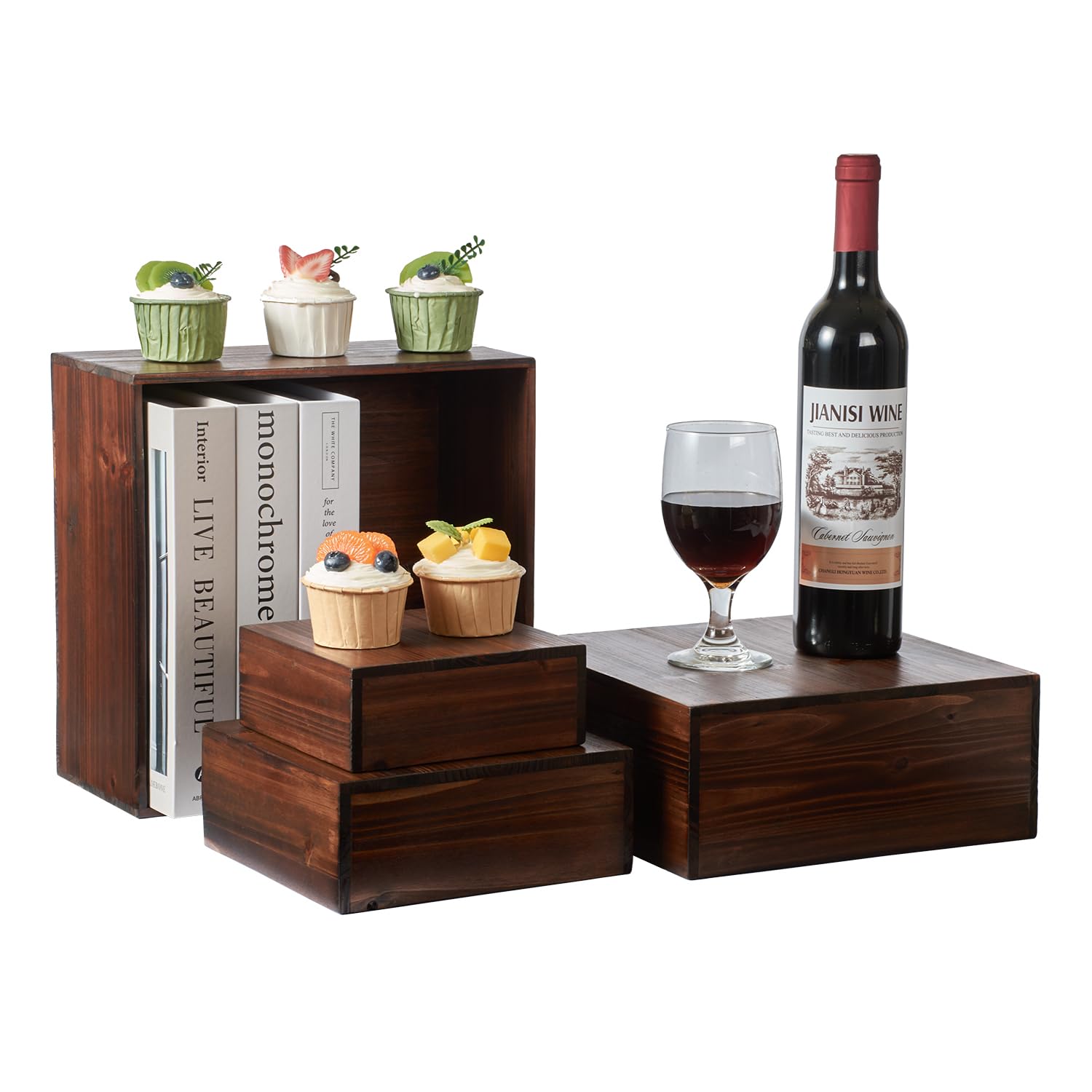 Chula Cake Table Wood Displays - 3 Sizes