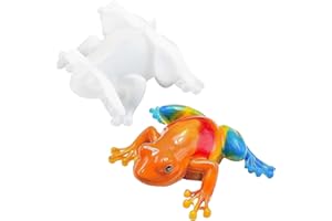 Z-oneMart Frog Resin Silicone Mold, Animal Silicone Molds 3D Cute Resin Molds for Epoxy Casting for DIY Modeling Clay, Plaste