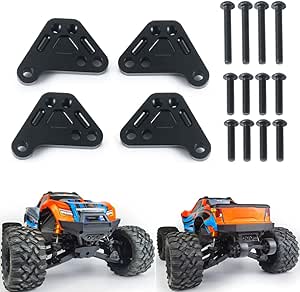 AXspeed Stoßdämpferhalter Für 1/10 Maxx/WideMaxx/Small X – Alu-Höhenverstellung, 4-teilig, Ca. 26 G