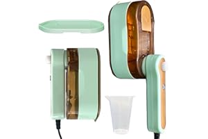 Portable Travel Steam Iron, 2-In-1 Wet&Dry Clothes Wrinkle Remover, Lightweight Handheld Hanging Iron with 20S Preheating, 15