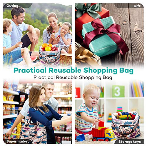 3 Reusable+Grocery+Shopping+Foldable+Groceries