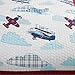 NEWLAKE Airplane Bedding Quilt Sets-2 Pieces of Bedspread Coverlets, Twin Size