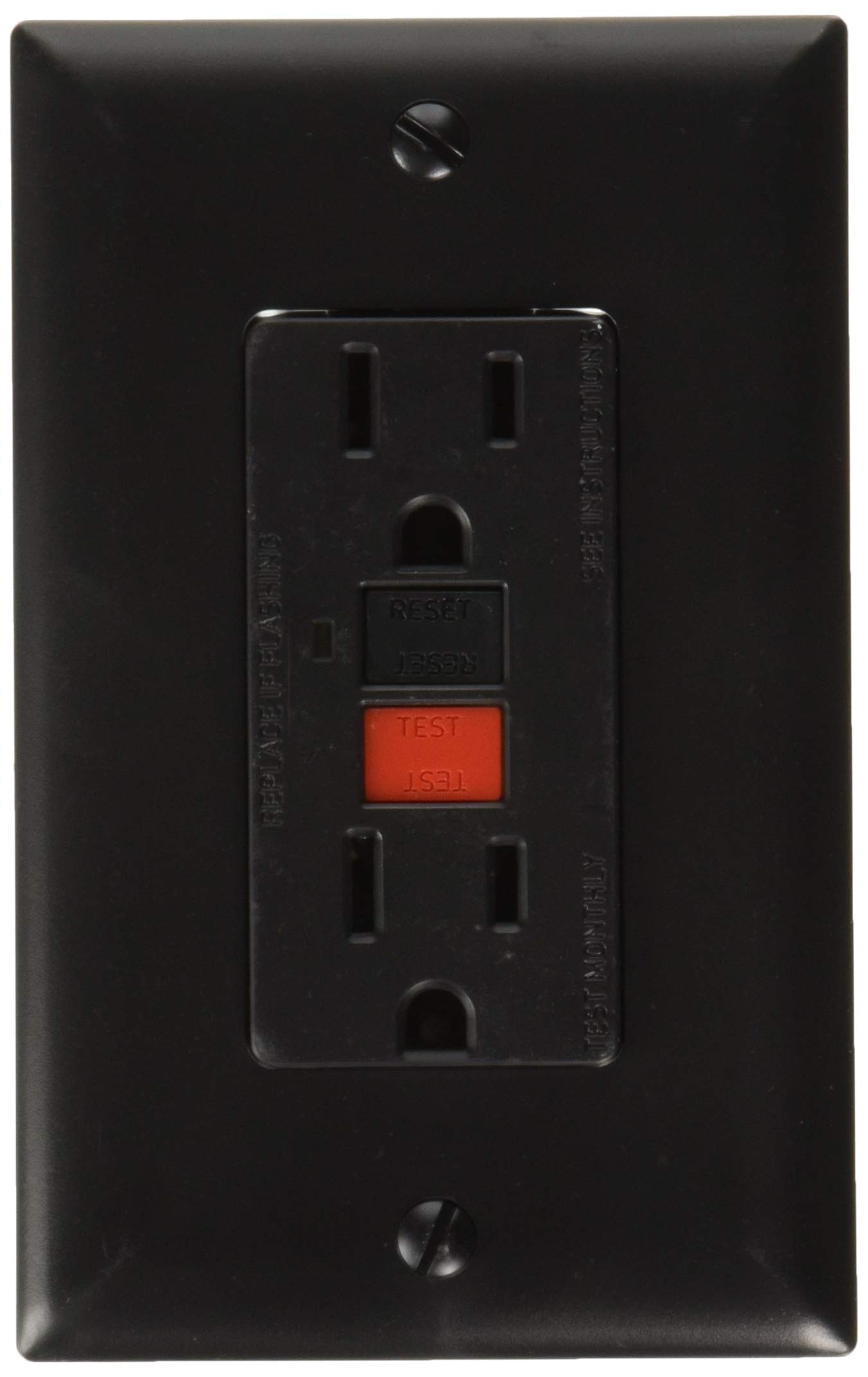 Photo 1 of ** LOOSE HARDWARE**
RV Designer S807, Dual Outlet GFCI with Cover Plate, Black, AC Electrical