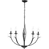 ML Lighting 44105-MB Charlize 29.5" Wide 5-Light Chandelier - Matte Black
