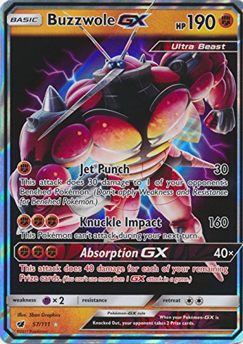 Buzzwole-GX - 57/111 - Ultra Rare - Sun & Moon: Crimson Invasion