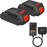 Shentec 2-Pack 20V 4000mAh Li-ion Battery Compatible with Black and Decker LBXR20 LBXR20-OPE LB20 LBX20 LBX4020 LB2X40 LST220 LBXR2020-OPE, (Slide Style Charger Include)