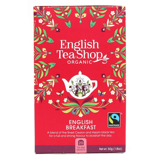 English Tea Shop English Breakfast Pack of 20 Tea Bag Sachets (pack