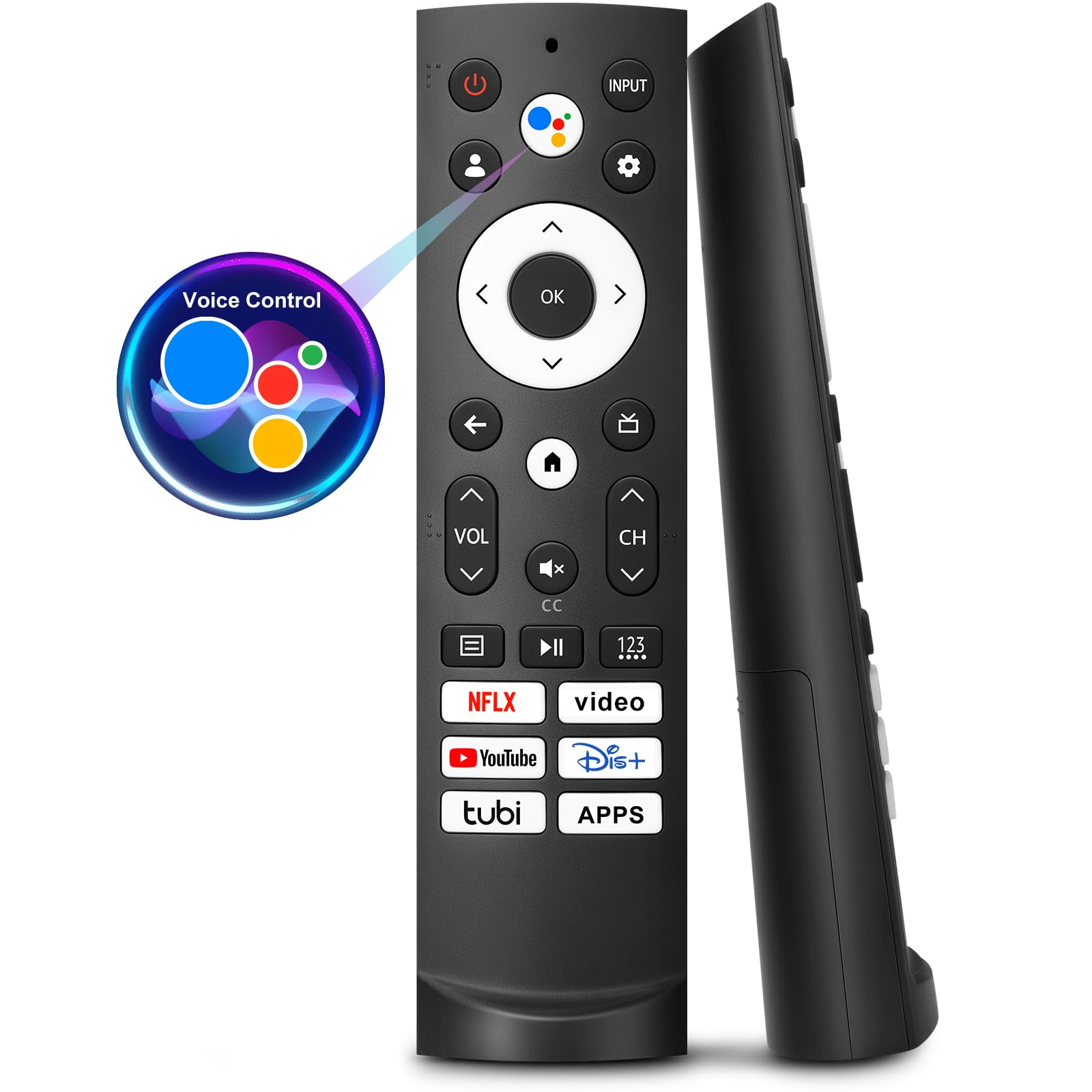 Photo 1 of Voice Remote Only for Hisense Google Smart TV 4K QLED UHD Mini-LED Quantum ULED Series Remotes Control Replacement- 1 Year Warranty