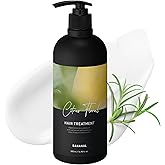 Korean Hair Treatment Conditioner - Protein & Moisture-Rich for Damaged Hair- Keratin, Centella & Shea Butter - Smooth Finish w/ Botanical Oils - Korean Hair Care, Citrus Floral, 500ml / 16.9 fl oz