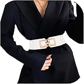 Wide Belts for Women Fashion Elastic Belt for Dresses Vintage Waist Belt Ladies Stretchy Belt Gold Buckle