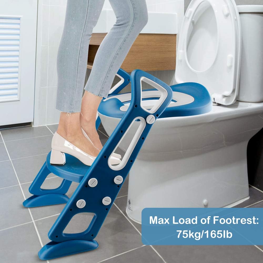 Mture Siege De Toilette Enfant Pliable Et Reglable Reducteur De Toilette Bebe Avec Marches Larges Reducteur Wc Enfant Avec Antid Ea Bebe Puericulture Apprentissage De La Proprete Viamatica Com