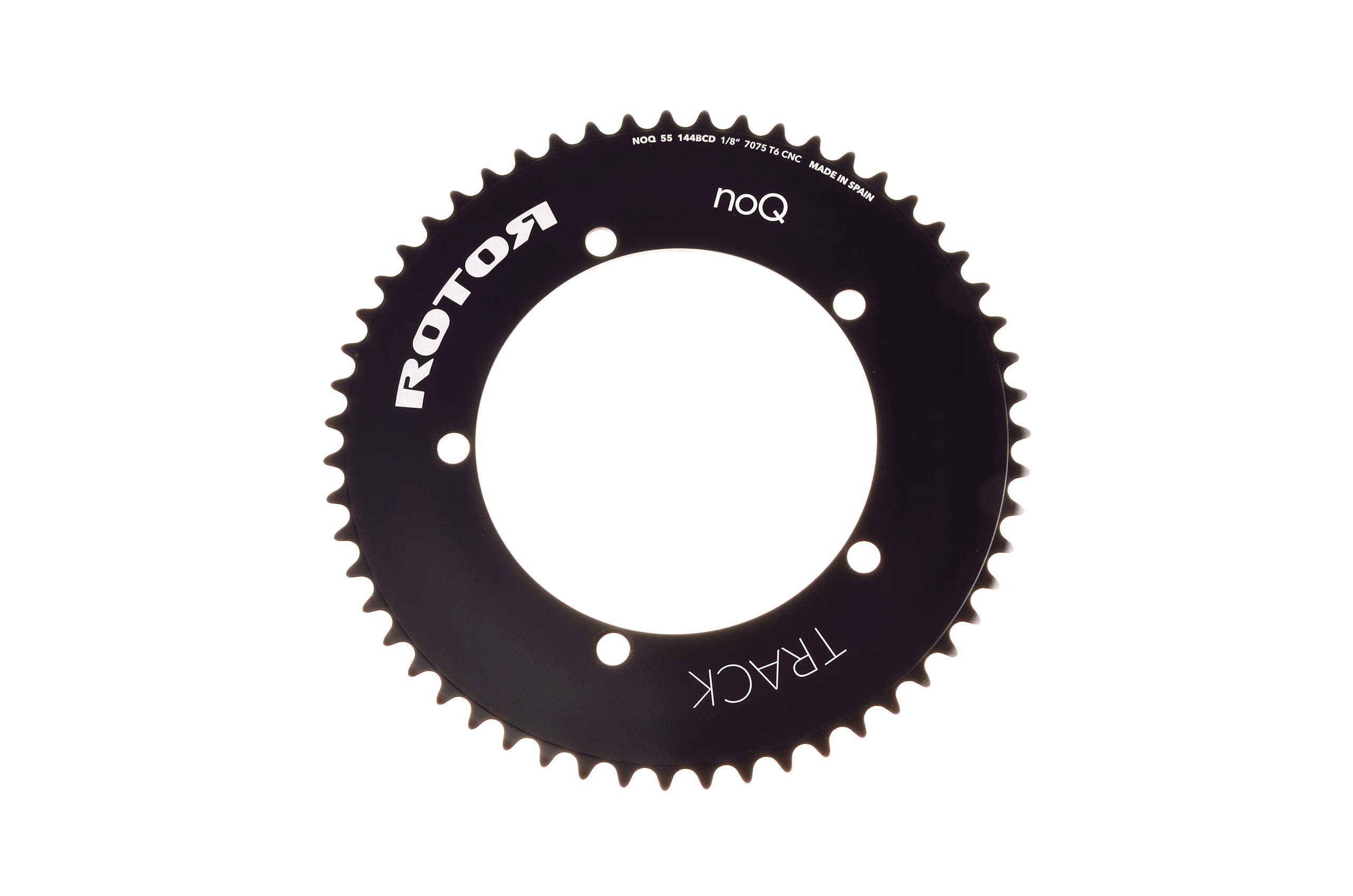 Rotor Unisex - Adult R-Ring R51 144x5 1/8" Black Track Chainring, Black, 51
