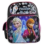 New Disney Frozen Elsa & Anna Snow Print 14 Inches Backpack