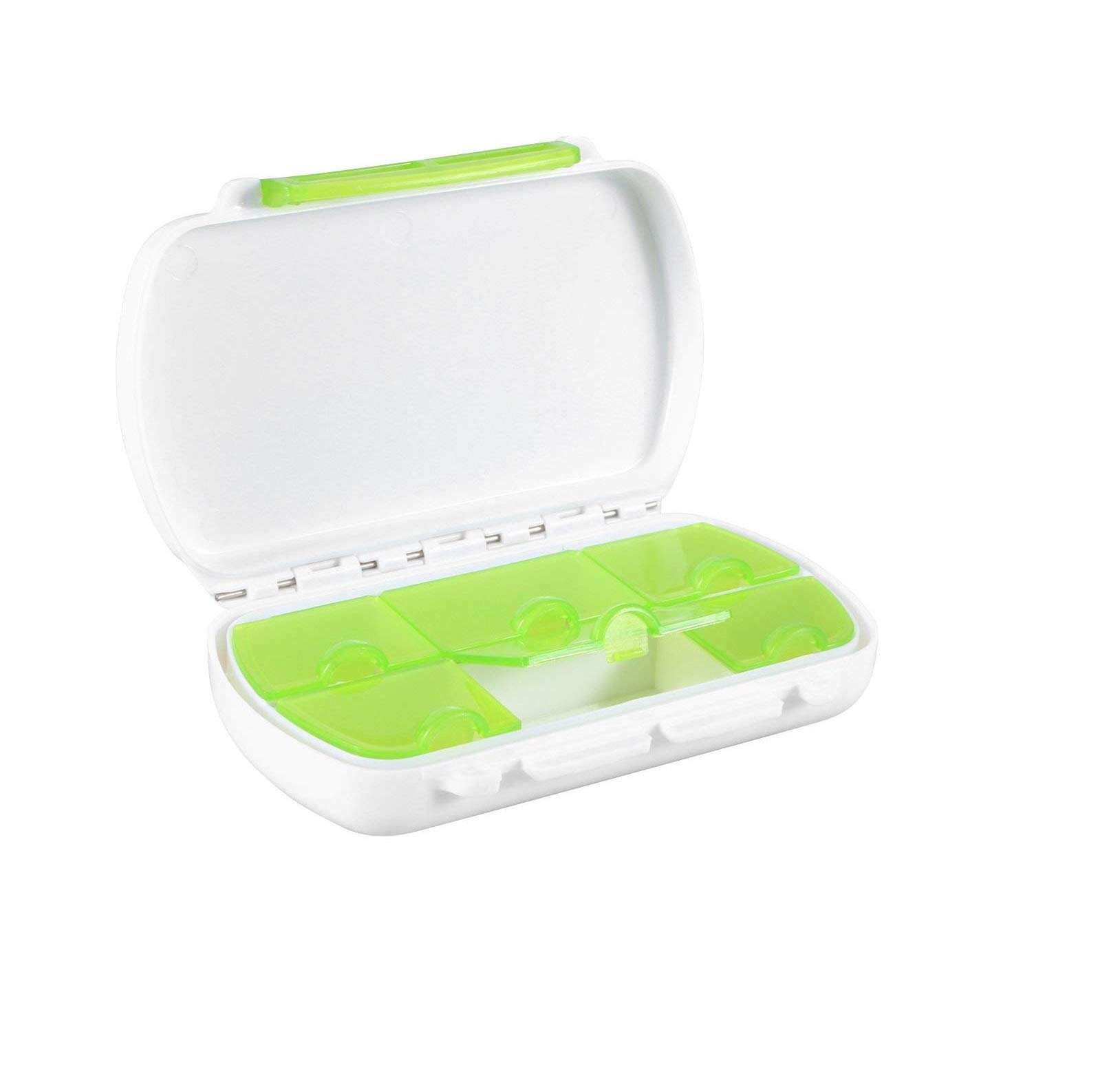 Xrten Daily Pill Box, Weekly Medicine Container With 6 Compartments For Traveling, Portable & Waterproof Vitamin Holder For Outdoors