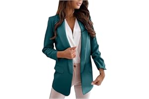FARTEY Blazers for Women Business Casual Button Work Office Jackets Blazer Open Front Long Sleeve Lapel Jacket Outfit