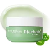 Meebak Cica Gel Moisturizer, Hyaluronic Acid for Deep Hydration, 1.69 fl oz | Fast-Absorbing, Cooling Gel Cream for All-Day Hydration &amp; Glass Skin, Lightweight, Non-Greasy Korean Skincare