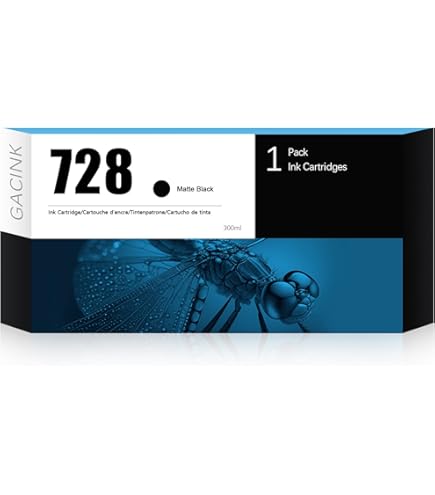 Amazon.com: 728 Ink Cartridges 4-Pack (300-ml Matte Black