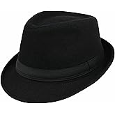 Kids-Felt-Fedora-Trilby-Gangster-Hat Toddler-Boys Panama Derby Manhattan Cuban Hat Jazz-Cap(Size 6 5/8 for 2-5T)