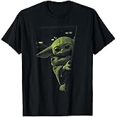 Star Wars: The Mandalorian Grogu Watching T-Shirt